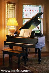 Grand Piano in a Living Room
