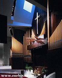 Pipe Organ in Church
